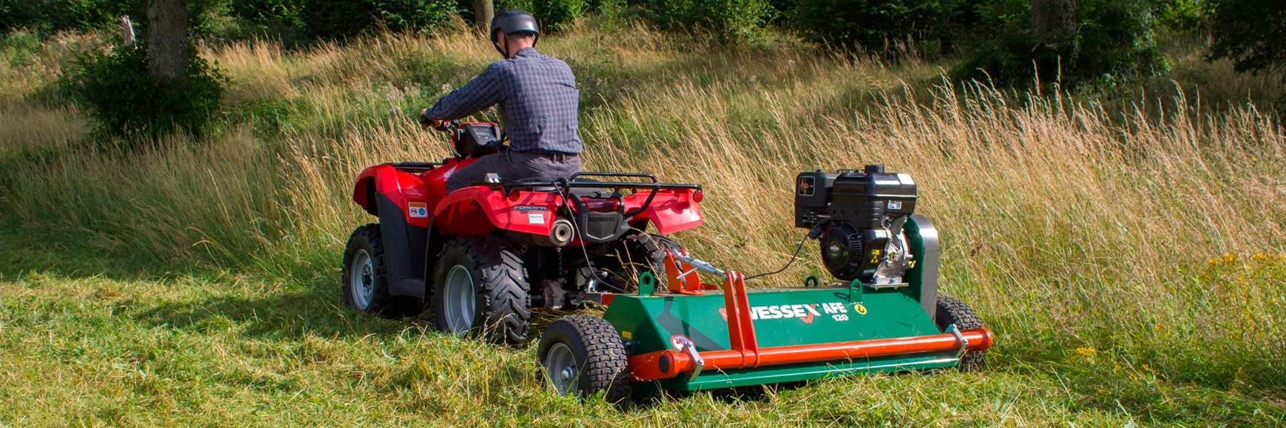 Ride on flail discount mower for sale