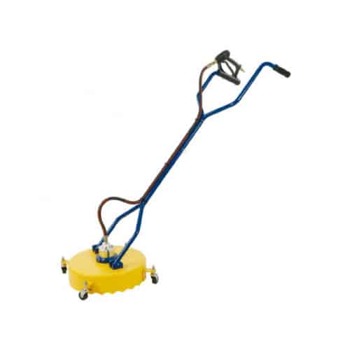 Rotary surface cleaner store for pressure washer